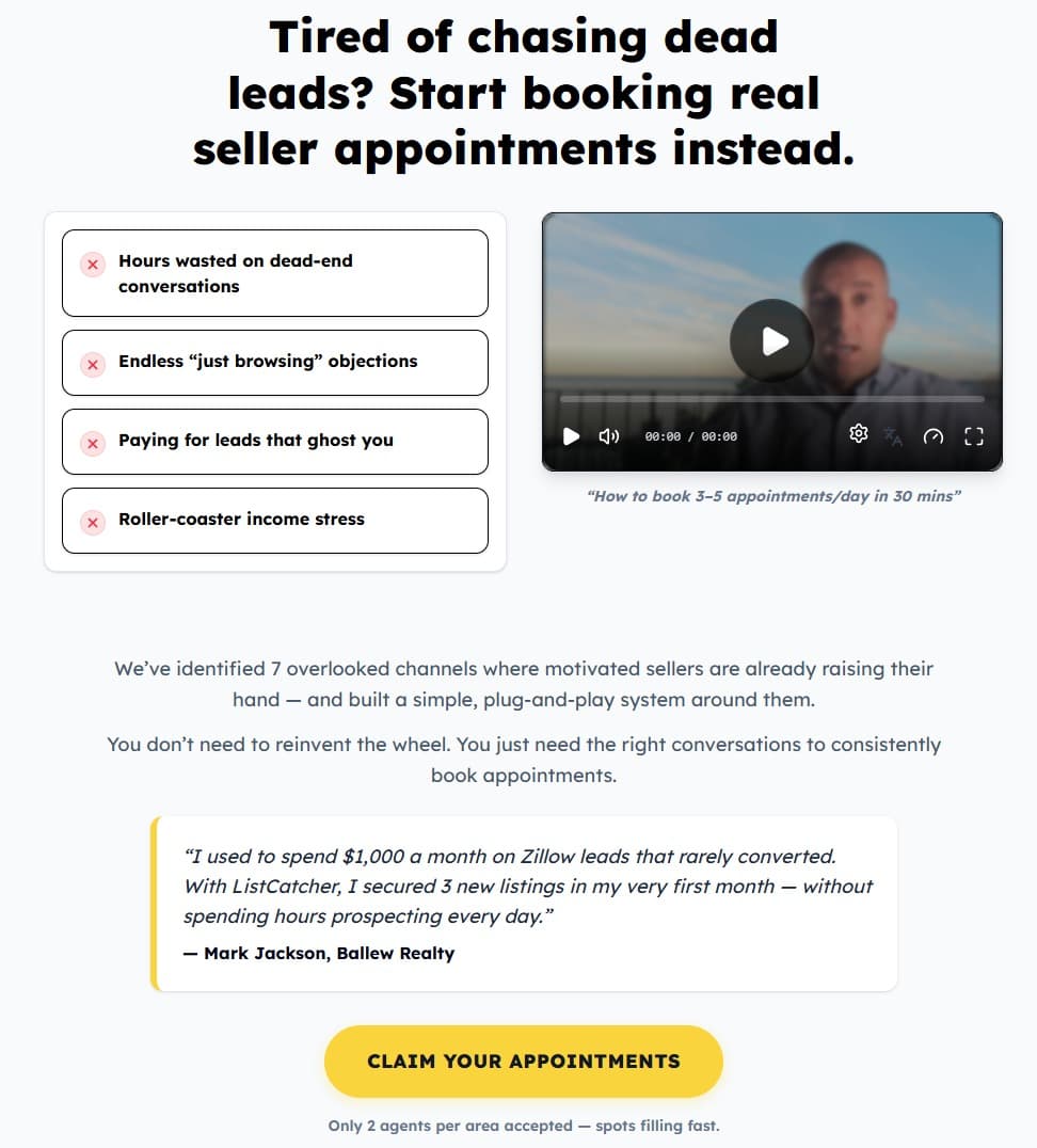 Listcatcher Two Step Funnel & Lead Management System Screenshot 6